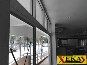 สถานีตำรวจฉะเชิงเทรากับประตูบานเลื่อนอัตโนมัติ แบรนด์ XEKA