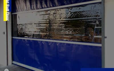 T.P. DRUG ติดตั้ง ประตูม้วน PVC อัตโนมัติ (RAPID ROLL DOOR)