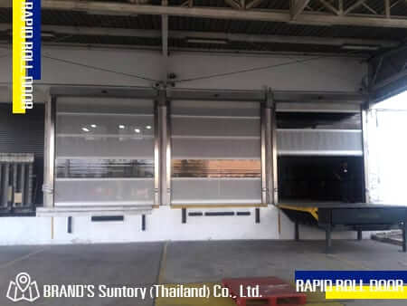 BRAND’S Suntory (Thailand) Co., Ltd. ติดตั้ง ประตูม้วนกันแมลงอัตโนมัติ